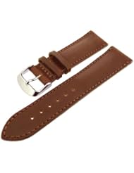 Horween Shell Cordovan Leather Watch Strap [Brown, 22mm]