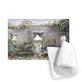 Windows, Les Aix, 1995 (tempera) by Ariel.. - Tea Towel 100% Cotton - Art247 - Tea Towel - 46x70cm
