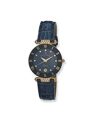 Ladies Jacques Du Manoir Navy Strap Crystal Accent Watch, Best Quality Free Gift Box Satisfaction Guaranteed