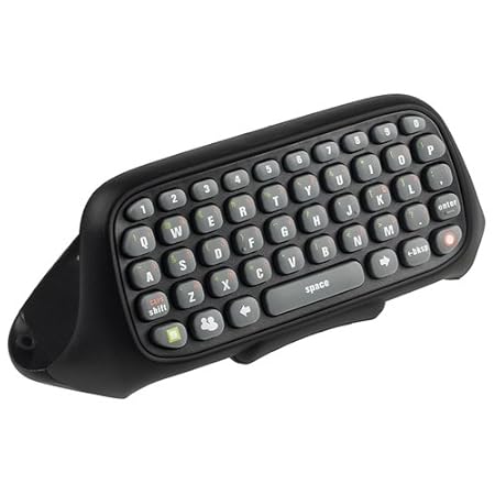 eForCity Text Messenger Keyboard Compatible with Microsoft XBox 360, Black