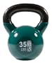 GoFit 35-Pound Green Kettlebell with Vinyl Coating, Training DVD and Exercise Booklet