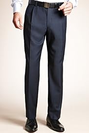 Collezione Exclusive Made in Italy Pure Wool Single Pleat Pin Dot Trousers