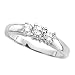3 Diamond Anniversary Band 1/4 ct. in 14K White Gold (Highest Quality)