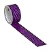 Duck Brand 281517 Purple Zebra Printed Duct Tape, 1.88 Inches x 10 Yards, Single Roll