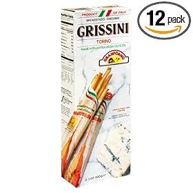 Grissini Torino Breadsticks, Torino, 3.5-Ounce Boxes (Pack of 12)