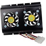 Hard Drive Cooler with Dual Fans (Black)
