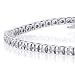 Jewelry : 1 cttw. Diamond Straight Line Link Bracelet, 14K White