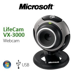 Microsoft LifeCam VX-3000 Webcam - Black