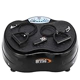 (BTM)2014 UPDATED 1000W (PEAK OUTPUT 2500W) 99speeds, 3 Programmes, 10mm Amplitude. Burn upto 350 calories in 10 minutes Max user weight 170KG Vibration OSCILLATING Plate Massager with Lifetime Motor Warranty