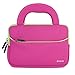 Evecase LillyPad Jr.® Android Kids Tablet Neoprene Sleeve Case Slim Briefcase w/ Handle & Accessory Pocket / Ultra Portable Travel Carrying Case Sleeve Portfolio Pouch Cover - Hot Pink