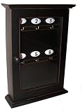 Review Creative Co-op HD1689 / Black Wood Key Cupboard with Number Hooks