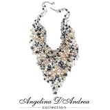 Multi-Colored Pearl Bib Necklace 16
