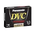 Panasonic AY-DVM63HDE Mini-DV Digitale Videokassette (63min, High Definition, Professional)