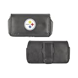 NFL Licensed Universal Pittsburgh Steelers Horizontal Pouch w Magnetic Closure & Belt Clip (PUT)