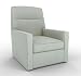 DwellStudio Oxford Linen Glider, Ice Blue
