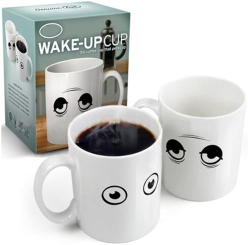 Ceramic Wake-up Cup Eye Open/Close Color Changing Mug Sensitive Cup