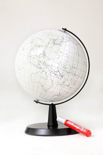 白地図地球儀 WW21