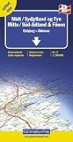 D&auml;nemark Regionalkarte 2 - 1:190 000 - S&uuml;d-J&uuml;tland und F&uuml;nen, Esbjerg, Odense - Mit Index: Esbjerg - Odense - Reiseinformationen, Sehensw&uuml;rdigkeiten, Ortsindex - Hallwag K&uuml;mmerly + Frey