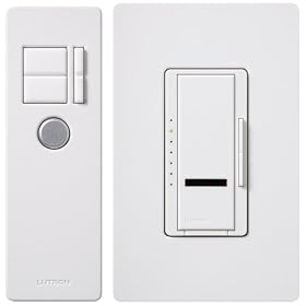 Lutron MIR-600THW-WH 600-Watt Maestro IR Dimmer with Infrared Receiver, White