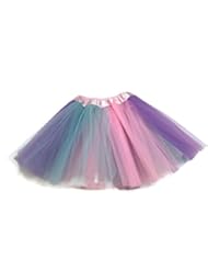Apparel: Rush Dance Colorful Ballerina Girls Dress-Up Princess Costume Recital Tutu (Kids 3-8 Years, Pastel Colors (Easter))