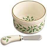 Lenox Holiday Dip Bowl with Spreader