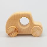 Sternengasse kleines Auto - Greifling aus Holz zum Schieben für Babies und Kleinkinder - 100% Natur - 
