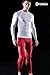 TSLA Men's Compression Pants - Cool Dry Athletic Sports Workout Running Tights Leggings Baselayer, Zero Red, Large