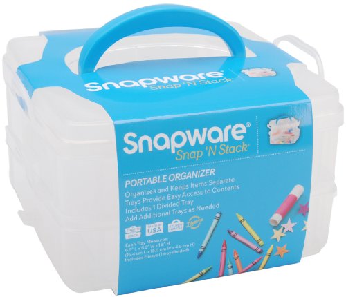 Snap n Stack Craft Organizer Small Square-2 Layers