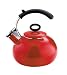 Copco Ariel 2-1/2-Quart Enamel on Steel Teakettle, Red