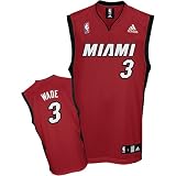 Dwyane Wade Miami Heat Red Youth Replica Adidas NBA Jersey
