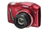 Canon PowerShot SX150 IS Digital Camera - Red (14.1 MP, 12x Optical Zoom) 3.0 inch LCD with Wide Viewing Angle