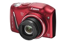 Canon PowerShot SX150 IS Digital Camera - Red (14.1 MP, 12x Optical Zoom) 3.0 inch LCD with Wide Viewing Angle