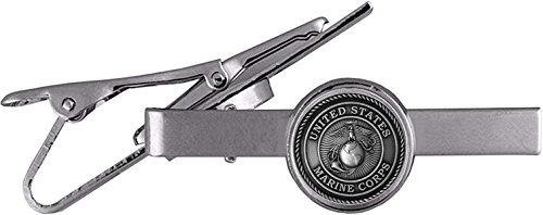 USMC Marine Corps Neck Tie Bar Clasp Clip with EGA Insignia Emblem