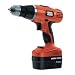 Black & Decker EPC148BK 14 Volt Cordless Hammer Drill (with 2 Batteries and Carry Case)