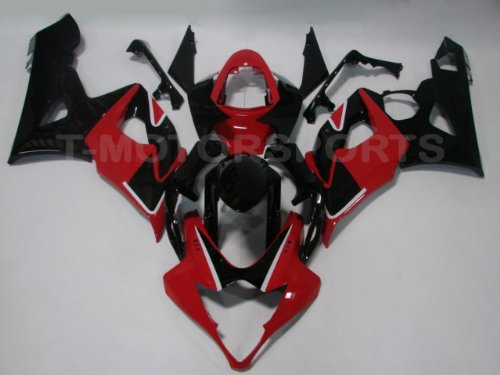 2005-2006 Suzuki GSXR 1000 GSX-R1000 Red Black Fairing Set Body Work Complete Cowl Plastic Kit