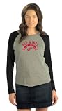 Detroit Red Wings Women's Tri Blend Long Sleeve Raglan Top- by Alyssa Milano