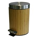 Kosmetikeimer 3 Liter Treteimer Bonja Bambus Abfalleimer Mülleimer Eimer #855 .