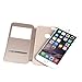 IPhone 6s Case, IPhone 6 Case, DDLBiz Smart Slide Magnet Flip Leather Cover Case for iPhone 6/6s 4.7Inch (Gold)