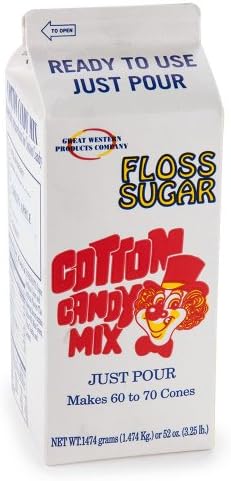 Great Western Green Apple Sugar Floss 52 oz., Cotton Candy Sugar