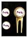 Atlanta Braves Divot Tool Golf Ball (2) Marker Set