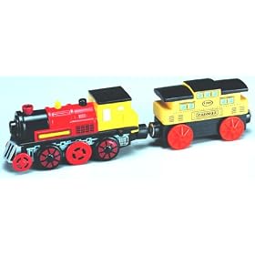 Battery Powered Engine and Caboose by The Little Toy Company