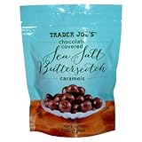 Trader Joe's Chocolate Covered Sea Salt Butterscotch Caramels 7 OZ (Pack Of 2)