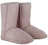 Bearpaw Eva Pink Boots Shoes Suede Sheepskin