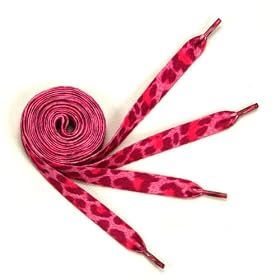 (Pink)Leopard lines shoelaces 115~125cm (1995-5)
