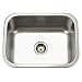 Houzer MS-2309-1 Medallion 23-3/16-by-17-15/16-Inch Single Bowl Undermount Stainless Steel Kitchen Sink