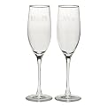 Naughty/Nice Champagne Flutes Set of 4