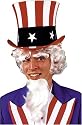 Uncle Sam Wig with Goatee and Eyebrows