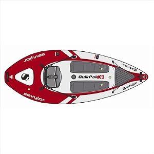 Sevylor Quikpak K1 Coverless Sit-On-Top 1 Person Inflatable Kayak