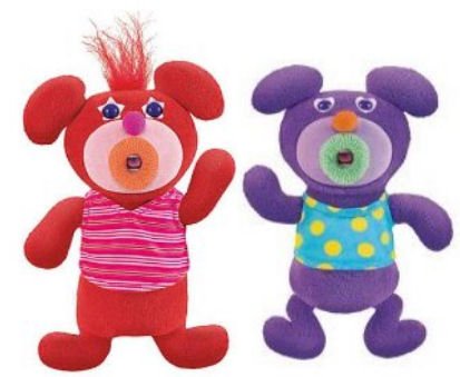 41QZX3buIgL SET OF 2 RARE Fisher Price The Sing A Ma Jigs – RED AND DARK PURPLE