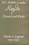 Haydn: Chronicle and Works